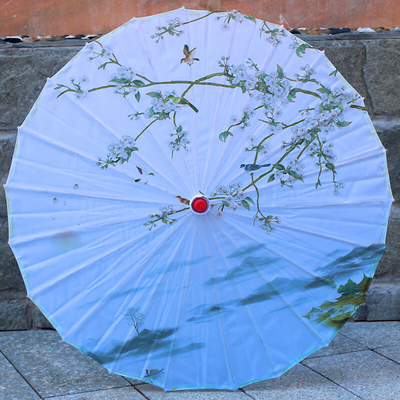 Китайски стил печат на таван на търговски център декоративен чадър cheongsam танцово представление реквизит древен стил занаятчийски чадър трансгранична търговия на едро