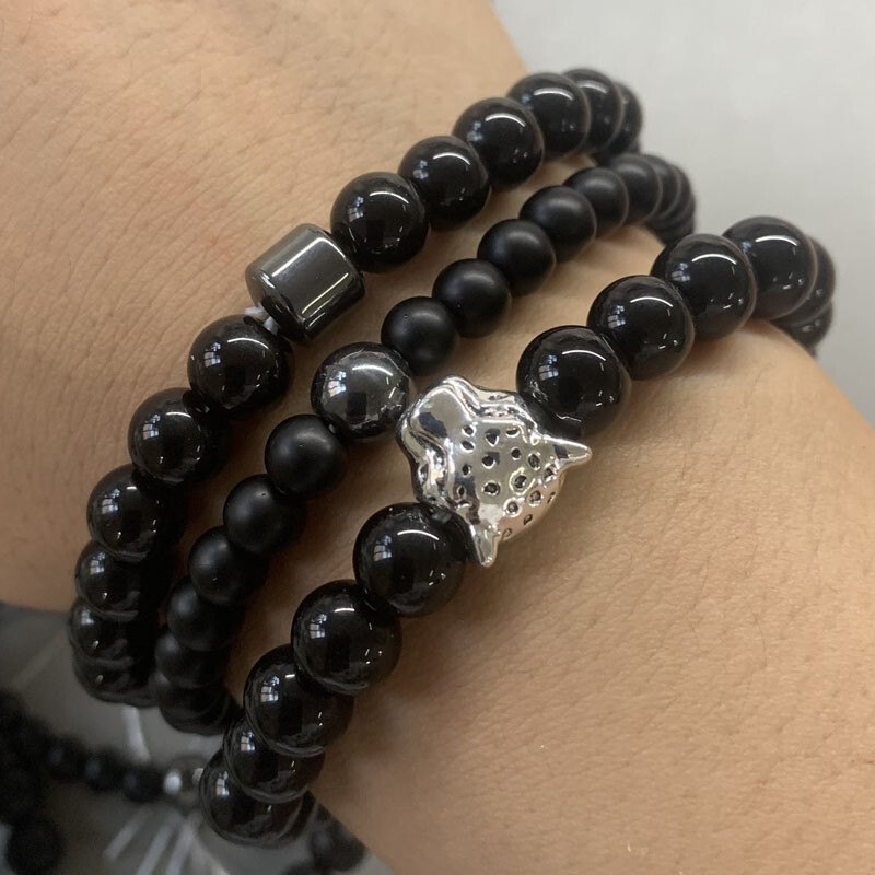 Prekogranična nova modna višekomponentna muška narukvica s temperamentnim perlama, muška cirkonska narukvica, set tvorničkih izravnih prodaja