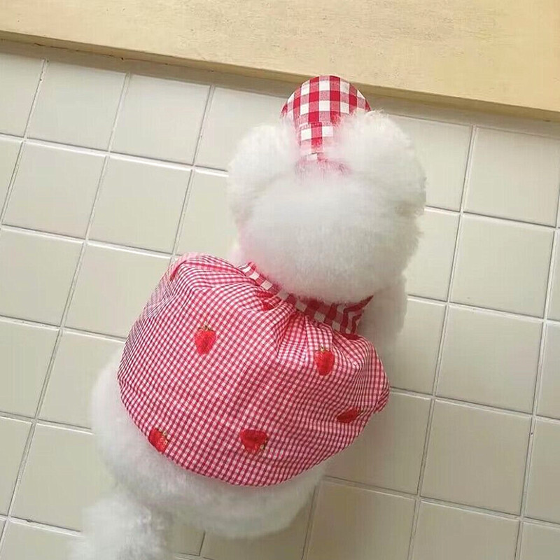 Plona vasarinė princesės suknelė augintiniams urmu, meškiukas bišonai, pomeraniečiai, maži šunys, jorkšyro katės, šunų drabužiai vasarai