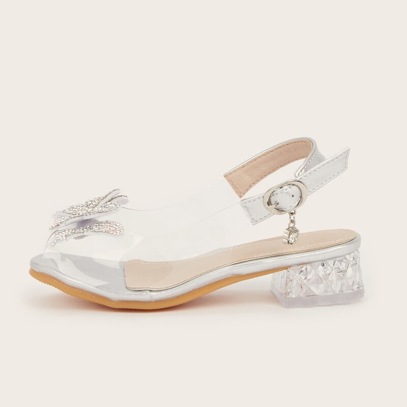 Дамски сандали лято 2025, нов стил, модерни, универсални, с кристали, панделка, средно дебел ток, феерични обувки