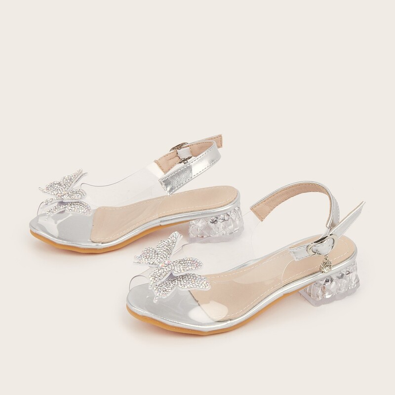 Дамски сандали лято 2025, нов стил, модерни, универсални, с кристали, панделка, средно дебел ток, феерични обувки