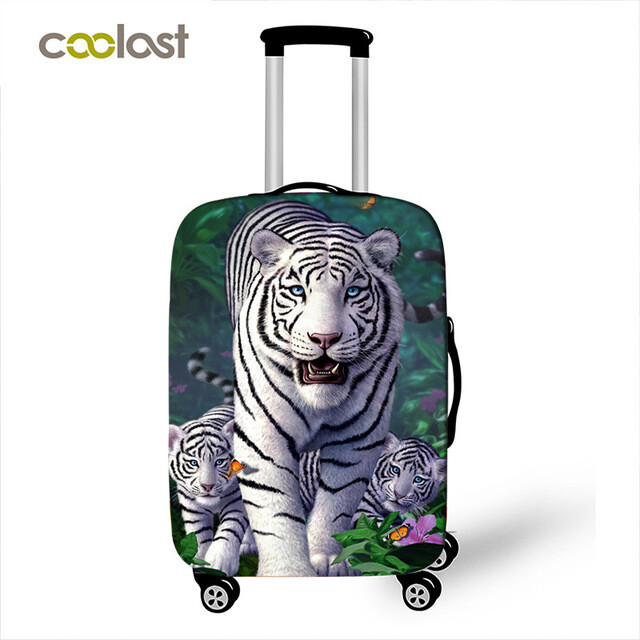 Jauns, biezs, skaists, apdrukāts bagāžas aizsargapvalks, Oksfordas audums, moderns, ūdeni atgrūdošs, elastīgs čemodāna pārvalks
