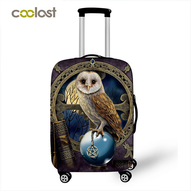 Jauns, biezs, skaists, apdrukāts bagāžas aizsargapvalks, Oksfordas audums, moderns, ūdeni atgrūdošs, elastīgs čemodāna pārvalks