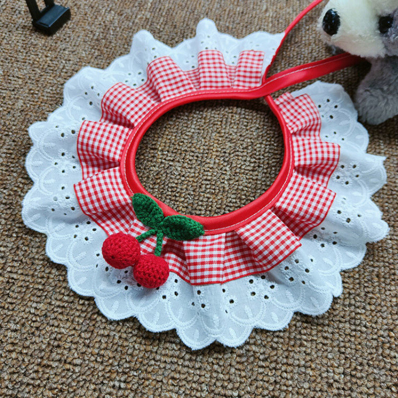 Katės šalikas, katės antkaklis, šuns šalikas, mažų, vidutinių ir didelių šunų seilinukai, augintinių aksesuarai - lėlė ir drugelis