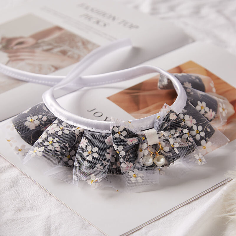 Katės šalikas, katės antkaklis, šuns šalikas, mažų, vidutinių ir didelių šunų seilinukai, augintinių aksesuarai - lėlė ir drugelis