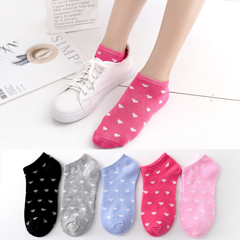 5 ζευγάρια Γυναικείες Κάλτσες, Μοντέρνες Κάλτσες Σκάφους, Ρηχό Άνοιγμα, Αόρατες, Μονόχρωμες, Άνοιξη, Φθινόπωρο, Καλοκαίρι, Αναπνέουσες, Χαμηλές, Λεπτές Κοντές Κάλτσες