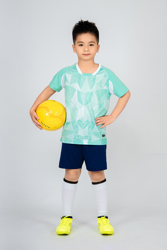 Παιδικές ποδοσφαιρικές εμφανίσεις για αγόρια, προσαρμοσμένα αθλητικά ρούχα ποδοσφαίρου, σετ προπόνησης με κοντό μανίκι