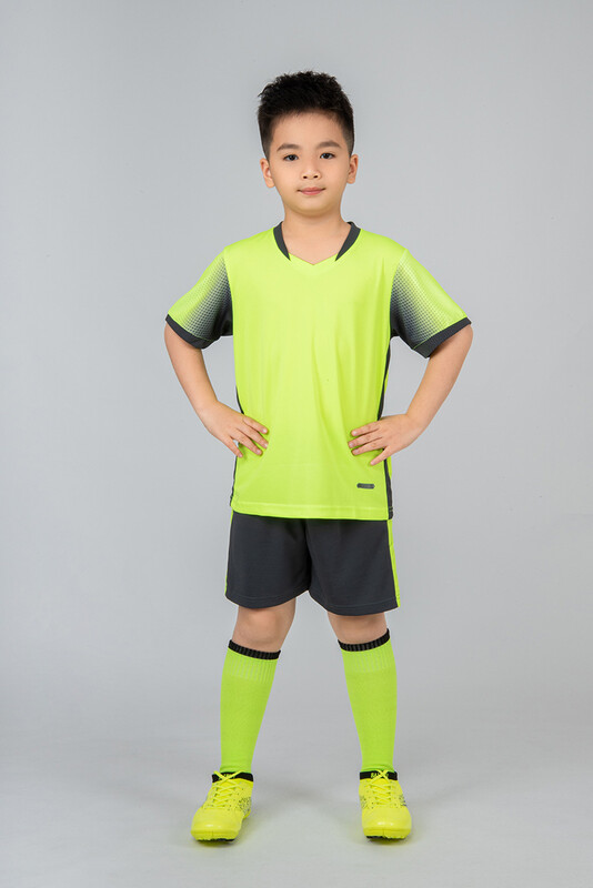 Παιδικές ποδοσφαιρικές εμφανίσεις για αγόρια, προσαρμοσμένα αθλητικά ρούχα ποδοσφαίρου, σετ προπόνησης με κοντό μανίκι