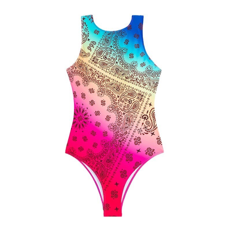 Novi ženski jednodijelni kupaći kostim iz 2025., europski i američki, prekogranični, mrežasti, brzosušeći, sportski, bikini kupaći kostim