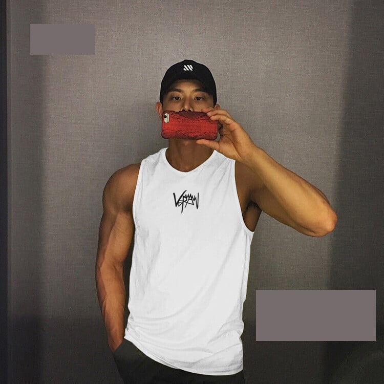 Vasarinė greitai džiūstanti vyriška sportinė liemenė be rankovių, bėgimui, treniruotėms, elastinga, laisvo tinklinio audinio, kvėpuojanti sportinė marškinėliai, madinga