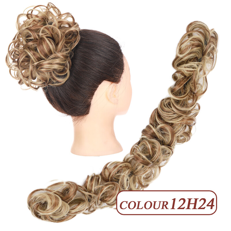 Perukas moterims, plaukų kamuoliukas, natūralūs vikšro formos garbanojimai, pūkuoti plaukai, hanfu plaukų maišelis, garbanoti kuodeliai, plaukų suktukai