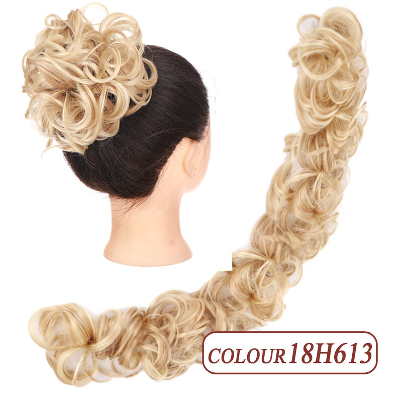 Perukas moterims, plaukų kamuoliukas, natūralūs vikšro formos garbanojimai, pūkuoti plaukai, hanfu plaukų maišelis, garbanoti kuodeliai, plaukų suktukai