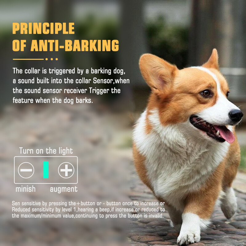 Prekogranični uređaj za zaustavljanje lajanja pasa velikih razmjera, ogrlica za kućne ljubimce, novi uređaj za dresuru pasa s osjetljivošću na pogrešnu procjenu