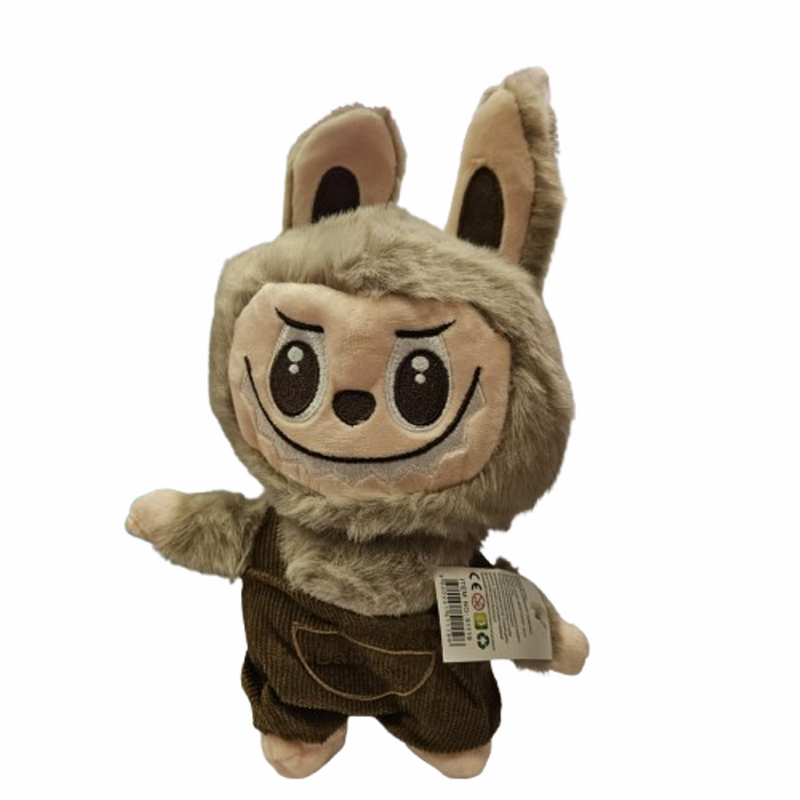 Играчка Labubu, Плюшено, Кафява/бежово, 26 см
