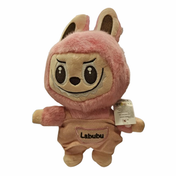 Играчка Labubu, Плюшено, Розово, 26 см