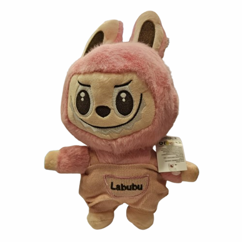 Играчка Labubu, Плюшено, Розово, 26 см
