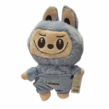 Играчка Labubu, Плюшено, Син, 26 см