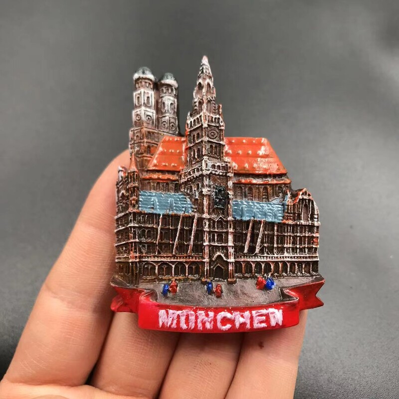 JAV Vašingtonas Vokietija Noišvanšteino pilis Prancūzija Italija Sirija Gegutės laikrodis Magnetinis dervos šaldytuvo magnetas