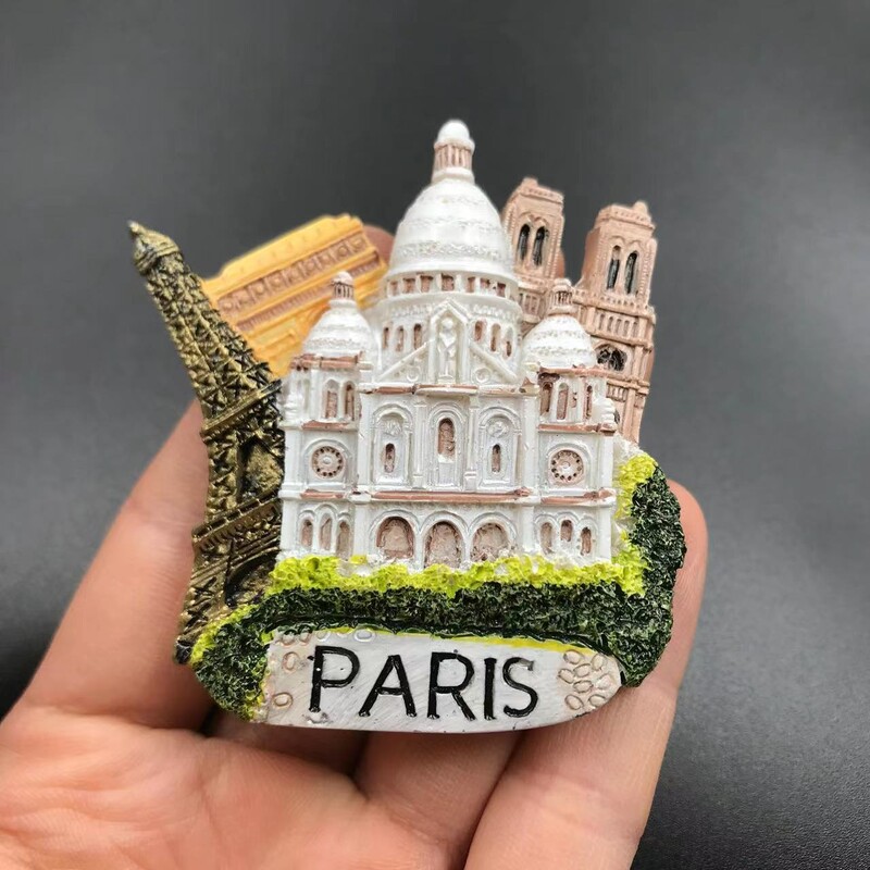 JAV Vašingtonas Vokietija Noišvanšteino pilis Prancūzija Italija Sirija Gegutės laikrodis Magnetinis dervos šaldytuvo magnetas