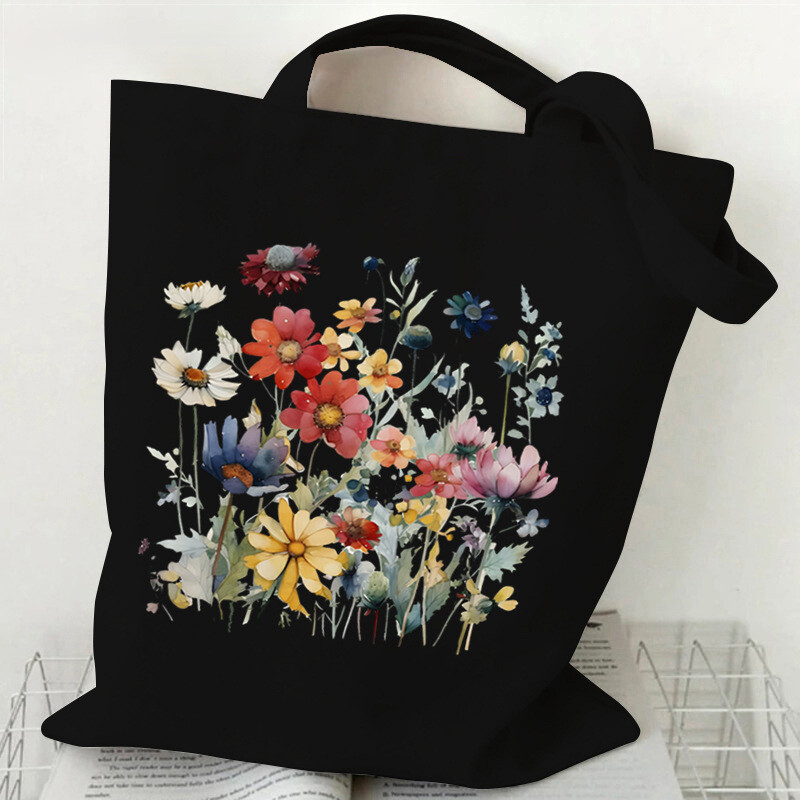 Platnena torba s uzorkom lavande, torba za rame, torba za rame, torba preko tijela za inozemnu trgovinu