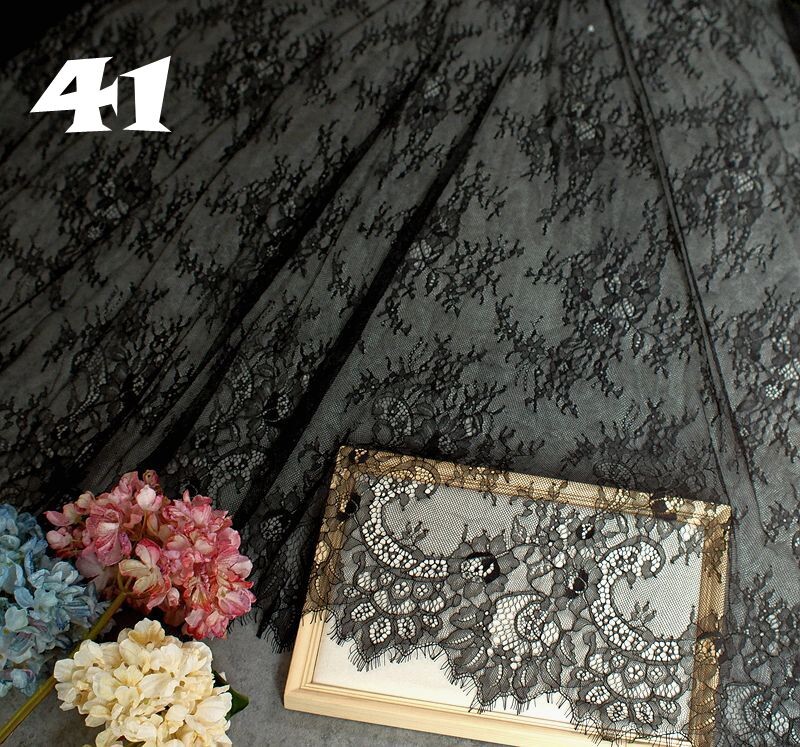 3 metra duga, 1,5 metara široka mrežasta tkanina za trepavice od čipke, odjeća, suknja, kućna tkanina, stolnjak, ukrasna čipka