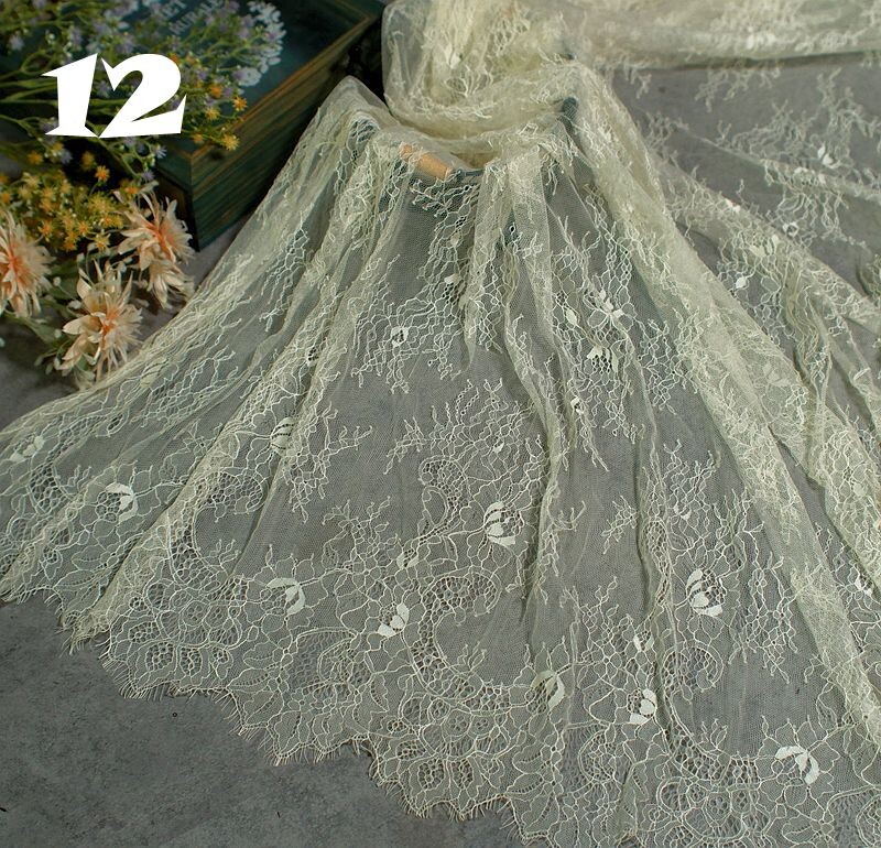 3 metra duga, 1,5 metara široka mrežasta tkanina za trepavice od čipke, odjeća, suknja, kućna tkanina, stolnjak, ukrasna čipka