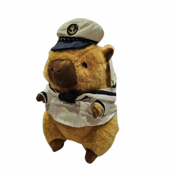 Играчка Капибара, Моряк, Плюшено, 30 см