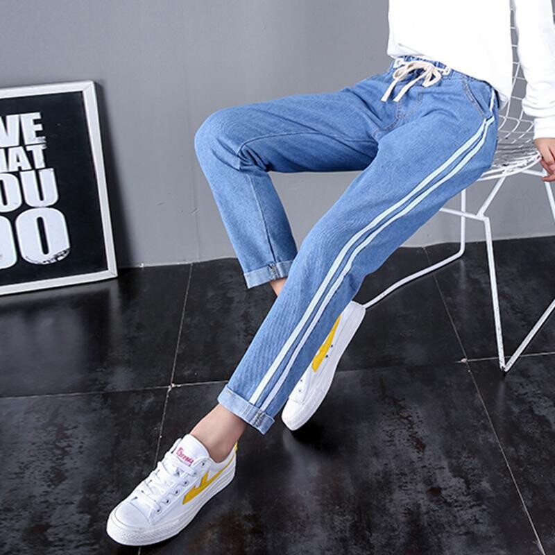 Proljetne traperice, ženski kombinezon s devet točaka 2022., nove visokostruke patentne zatvarače, uske tamne hlače za jesen i zimu