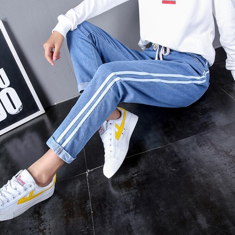 Proljetne traperice, ženski kombinezon s devet točaka 2022., nove visokostruke patentne zatvarače, uske tamne hlače za jesen i zimu