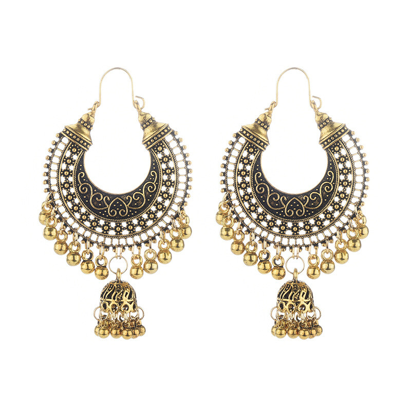 Чуангджуе трансграничен темперамент дамски европейски и американски модни ретро обеци с пискюли, личност, етнически стил, тенденция, аксесоари за обеци