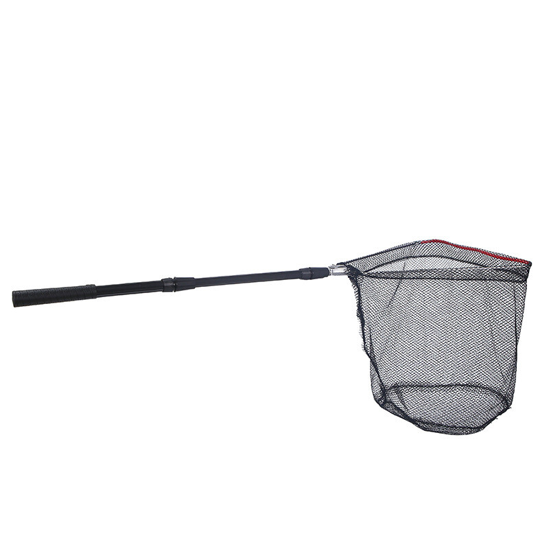 Plasă telescopică pentru momeală din aliaj de aluminiu, plasă pentru momeală cu trei secțiuni, plasă triunghiulară pentru plută, sac de pescuit, plasă telescopică pliabilă pentru polonic