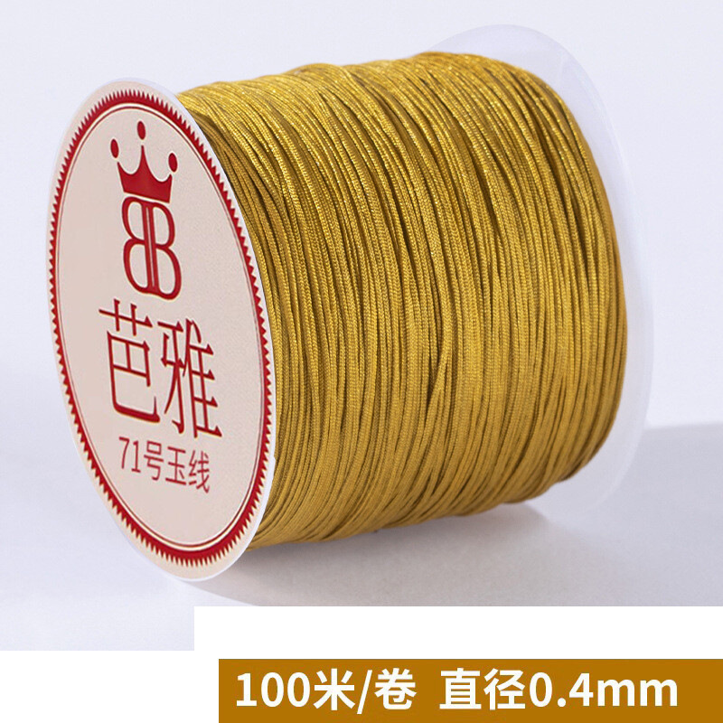 Cenjia 72 punutud jadetraadist käevõru, helmeskäevõru, isetehtud kaelakee, käsitsi punutud köis 72 punutud jadetraati