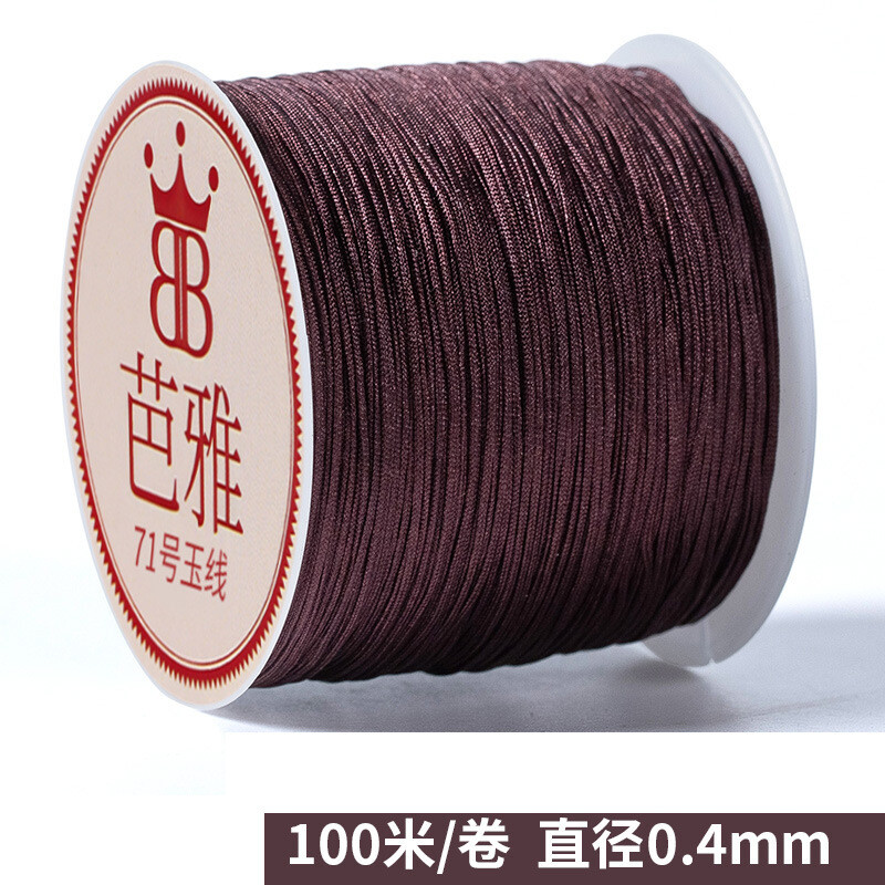 Cenjia 72 punutud jadetraadist käevõru, helmeskäevõru, isetehtud kaelakee, käsitsi punutud köis 72 punutud jadetraati