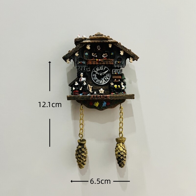 Šveicarija, Austrija, Vokietija, kelionių dienoraštis, trimatis pušies kankorėžio liaudies gegutės laikrodis, kūrybinga kalėdinė dovana, europietiško stiliaus rankos palydovas