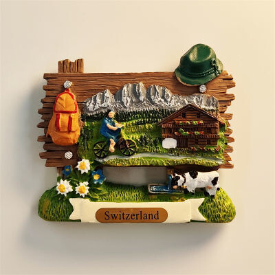 Šveicarijos Alpės, turistinė atrakcija, Jungfrau, atminimo dekoracijos, magnetiniai šaldytuvo magnetai, kolekcija, dovana