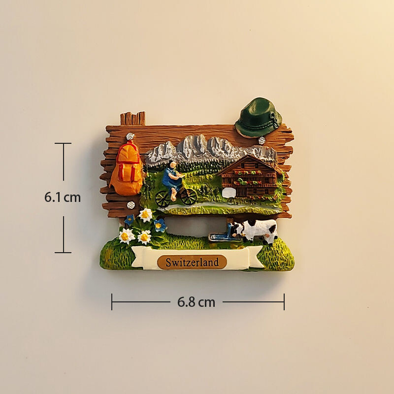 Šveicarijos Alpės, turistinė atrakcija, Jungfrau, atminimo dekoracijos, magnetiniai šaldytuvo magnetai, kolekcija, dovana