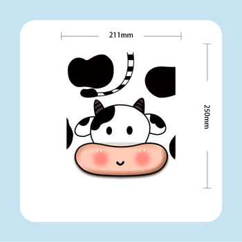 X01 Ελαστικό Mouse Pad με Δημιουργικό Βαμμένο Memory Foam, Ποντίκι, Πληκτρολόγιο, Τρισδιάστατο Ποτήρι Χειρός, Πυκνωμένο, Άνετο για Γραφείο