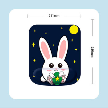 X01 Ελαστικό Mouse Pad με Δημιουργικό Βαμμένο Memory Foam, Ποντίκι, Πληκτρολόγιο, Τρισδιάστατο Ποτήρι Χειρός, Πυκνωμένο, Άνετο για Γραφείο