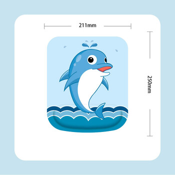 X01 Ελαστικό Mouse Pad με Δημιουργικό Βαμμένο Memory Foam, Ποντίκι, Πληκτρολόγιο, Τρισδιάστατο Ποτήρι Χειρός, Πυκνωμένο, Άνετο για Γραφείο