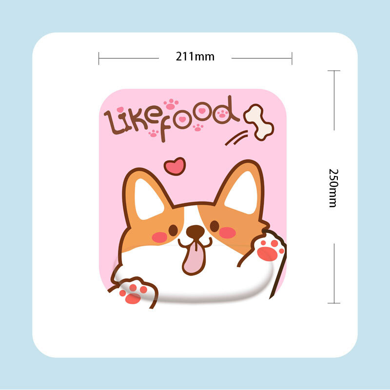 X01 gumena podloga za miša s kreativno oslikanom memorijskom pjenom, miš, tipkovnica, 3D podloga za ruke, zadebljana, udobna za ured