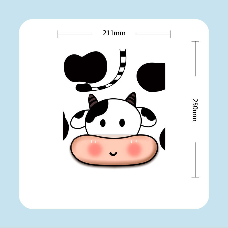 X01 gumena podloga za miša s kreativno oslikanom memorijskom pjenom, miš, tipkovnica, 3D podloga za ruke, zadebljana, udobna za ured