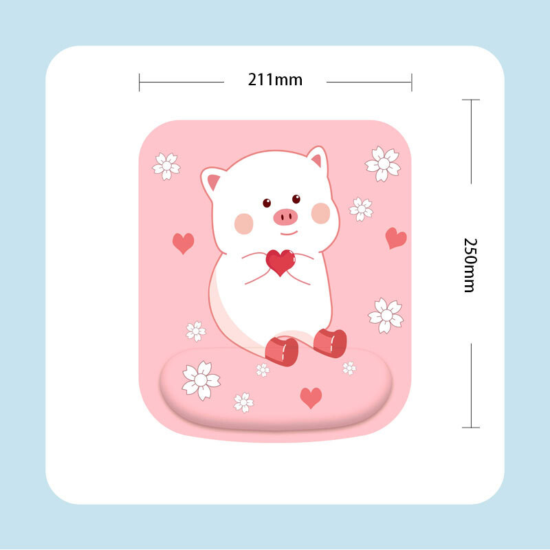 X01 gumena podloga za miša s kreativno oslikanom memorijskom pjenom, miš, tipkovnica, 3D podloga za ruke, zadebljana, udobna za ured