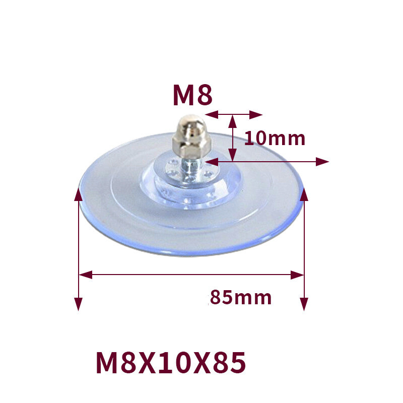 Katės hamako siurbimo puodelio priedai 85 mm, patobulinta versija su stipriu siurbimu, didelis siurbimo puodelis, itin tvirtas universalus kačių hamakas