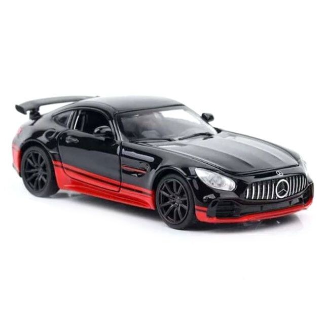 Кола Mercedes, Метална, 1:18 мащаб, Звук и светлина, Без кутия