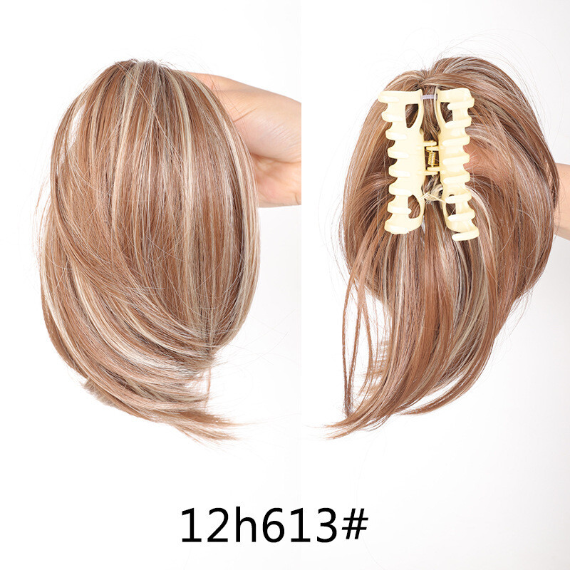 Väliskaubanduse Euroopa ja Ameerika parukad naistele, hobusesaba klips, sirge krunn, lühike sassis kohev krunn, kõrge temperatuuriga juuksekimp, siidist hobusesaba