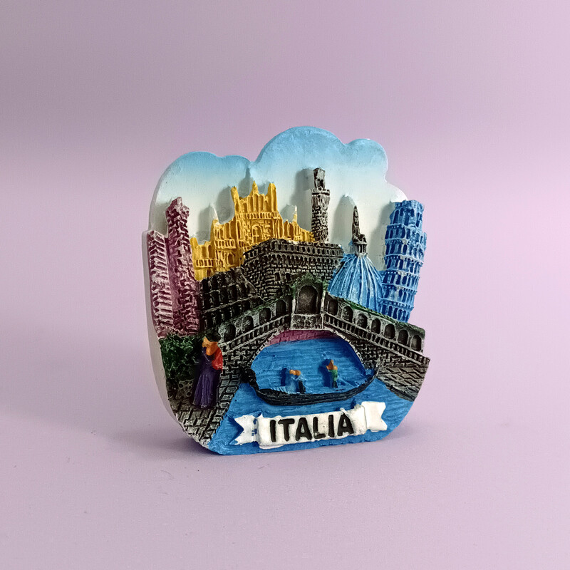 Europietiškas šaldytuvo magnetas, Venecijos, Italijos turistinių suvenyrų gamintojas, kūrybingas trimatis, didelės vertės didmeninė prekyba, rankų darbo