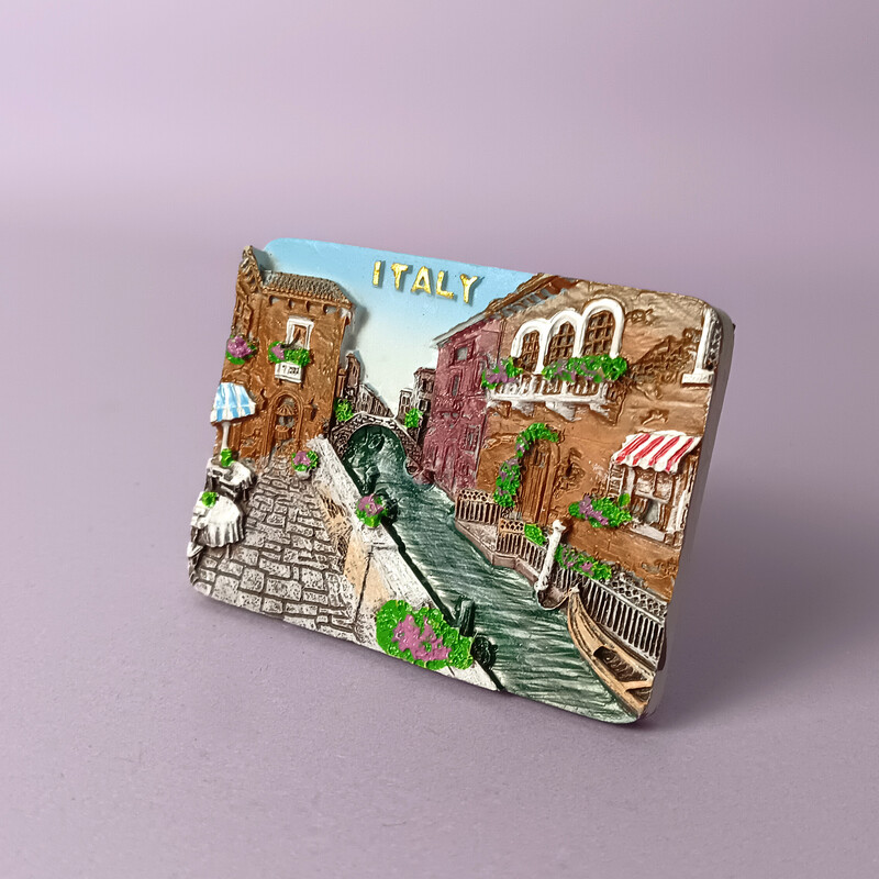 Europietiškas šaldytuvo magnetas, Venecijos, Italijos turistinių suvenyrų gamintojas, kūrybingas trimatis, didelės vertės didmeninė prekyba, rankų darbo