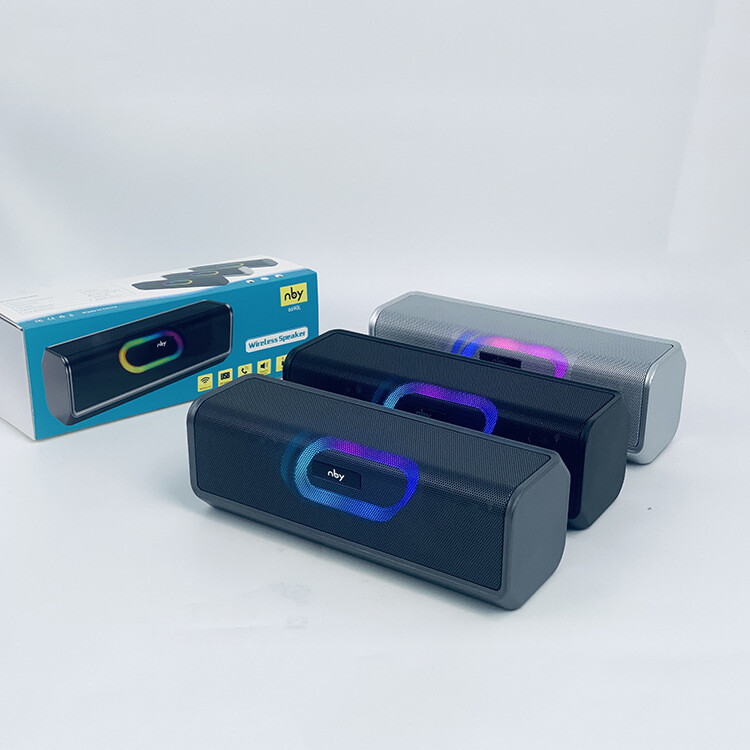 Belaidė „Bluetooth“ kolonėlė su ilgu strypu, šauniomis spalvingomis lemputėmis, namų plokštė, radijas, kompiuteris, stalinis kompiuteris, žemųjų dažnių garsiakalbis, garso aparatūra