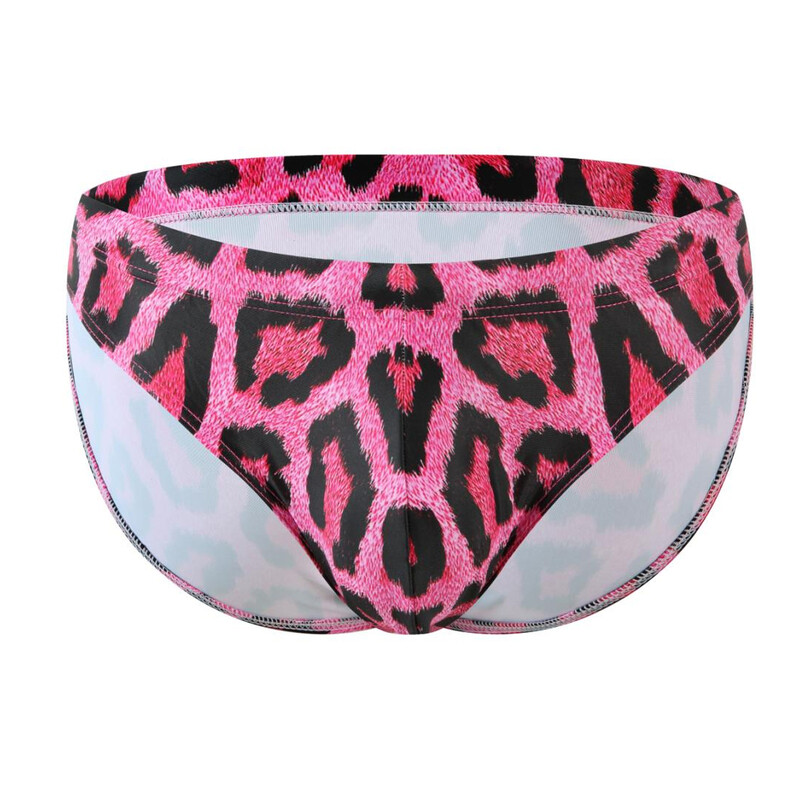 CLEVER-MENMODE nauji vyriški seksualūs elastingi maudymosi kostiumėliai su skaitmenine spauda