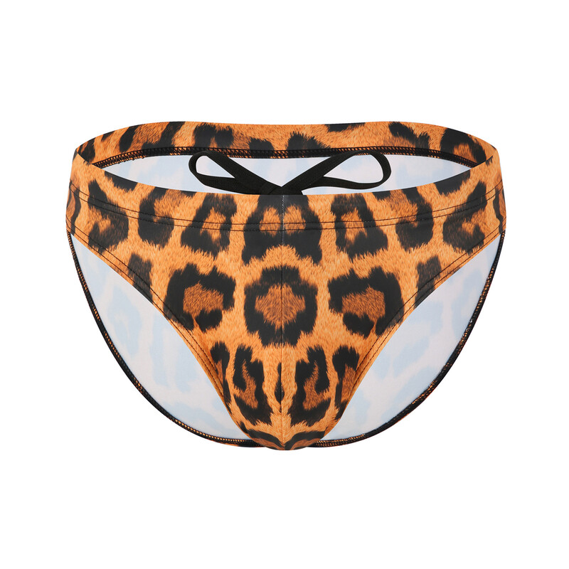 CLEVER-MENMODE nauji vyriški seksualūs elastingi maudymosi kostiumėliai su skaitmenine spauda